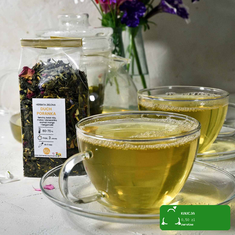 KAMELEON KULINARNY HERBATA zielona aromatyzowana DUCH PORANKA 50G