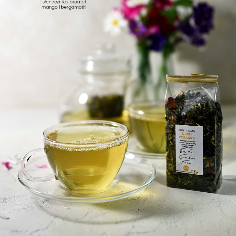 KAMELEON KULINARNY HERBATA zielona aromatyzowana DUCH PORANKA 50G