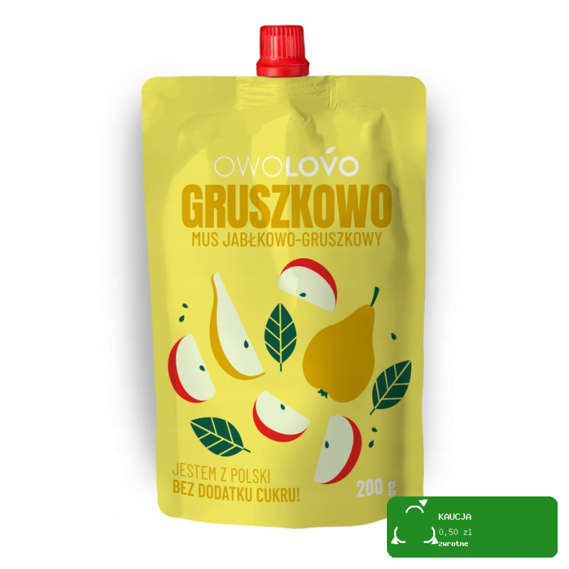 OWOLOVO ZESTAW MUSÓW OWOCOWYCH MUS OWOCOWY mix 9 smaków 45szt x200g 9KG