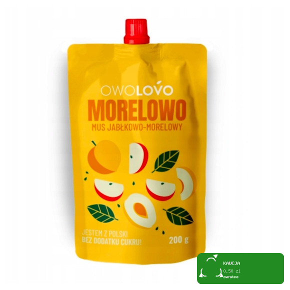 OWOLOVO ZESTAW MUSÓW OWOCOWYCH MUS OWOCOWY mix 9 smaków 45szt x200g 9KG