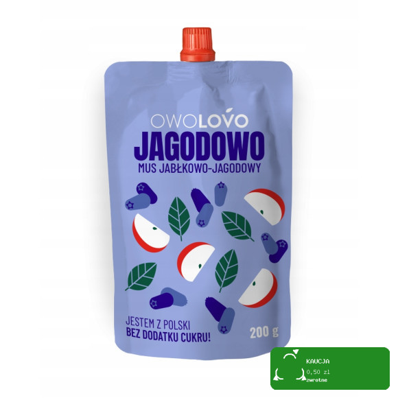 OWOLOVO ZESTAW MUSÓW OWOCOWYCH MUS OWOCOWY mix 9 smaków 45szt x200g 9KG