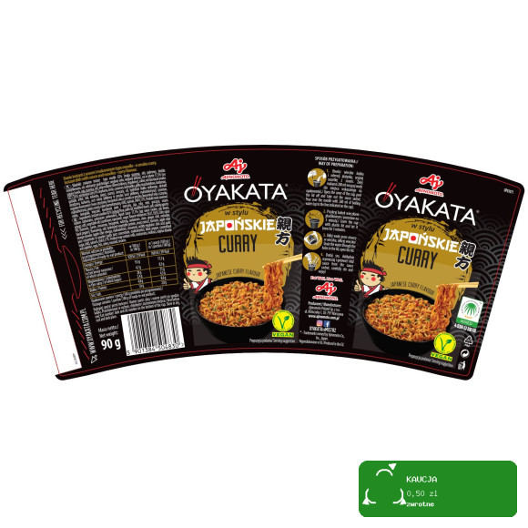 OYAKATA kubek TASTE of ASIA danie makaron w stylu JAPOŃSKIE CURRY 90g