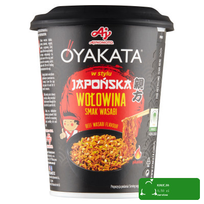 OYAKATA kubek TASTE of ASIA danie makaron JAPOŃSKA WOŁOWINA WASABI 93g