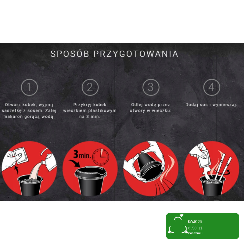 OYAKATA kubek TASTE of ASIA danie makaron JAPOŃSKA WOŁOWINA WASABI 93g