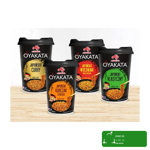 OYAKATA kubek TASTE of ASIA danie makaron JAPOŃSKA WOŁOWINA WASABI 93g