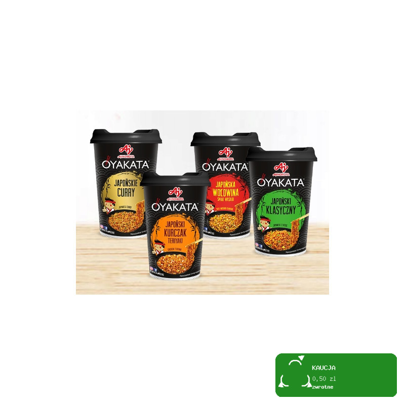 OYAKATA kubek TASTE of ASIA danie makaron JAPOŃSKA WOŁOWINA WASABI 93g