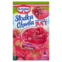 DR.OETKER KISIEL SŁODKA CHWILA OWOC.MALINA,ŻURAWINA z wit.C