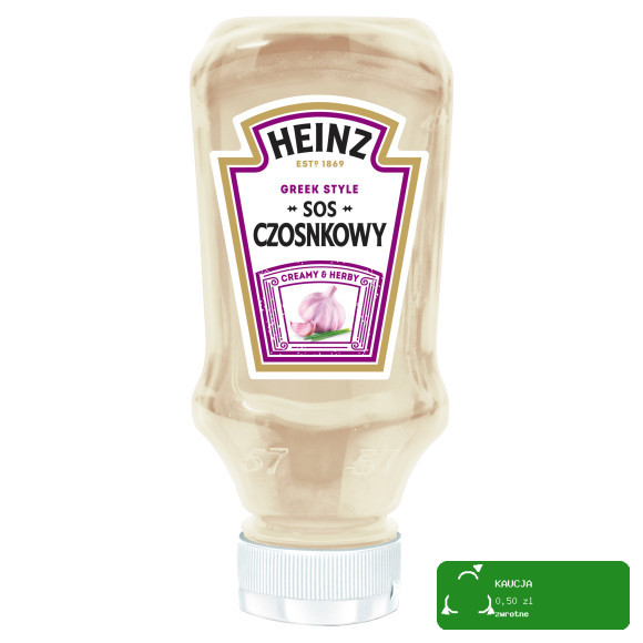 HEINZ SOS CZOSNKOWY Greek style 220ml DO MIĘS ZAPIEKANEK