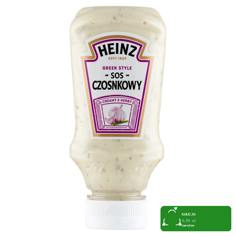 HEINZ SOS CZOSNKOWY Greek style 220ml DO MIĘS ZAPIEKANEK
