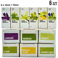 ZESTAW OLEJKÓW ZAPACHOWYCH OLEJKI OLEJEK 6szt x10 ml MIX ZAPACHÓW prezent
