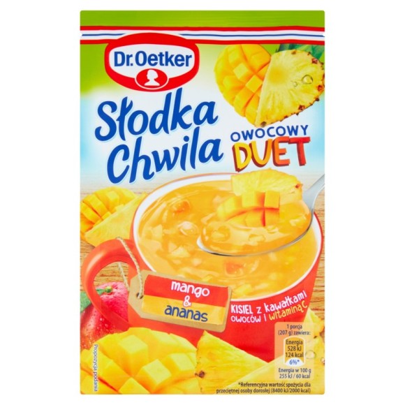 DR.OETKER - KISIEL SŁODKA CHWILA OWOCOWY DUET - MANGO &