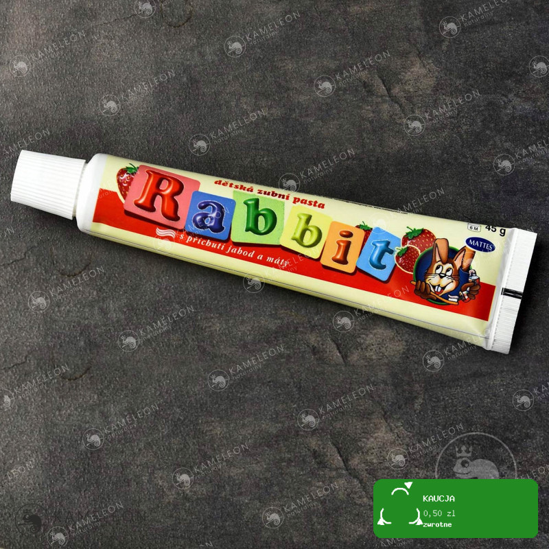 PASTA DO ZĘBÓW DLA DZIECI RABBIT truskawka 1 szt.
