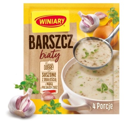 WINIARY BARSZCZ BIAŁY 4 porcje na 1L zupa instant danie