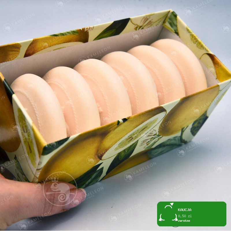 naturalne MYDŁO WŁOSKIE TŁOCZONE CYTRYNA 6x50G