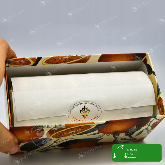 naturalne MYDŁO WŁOSKIE TŁOCZONE POMARAŃCZA 6x50G
