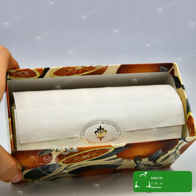 naturalne MYDŁO WŁOSKIE TŁOCZONE POMARAŃCZA 6x50G
