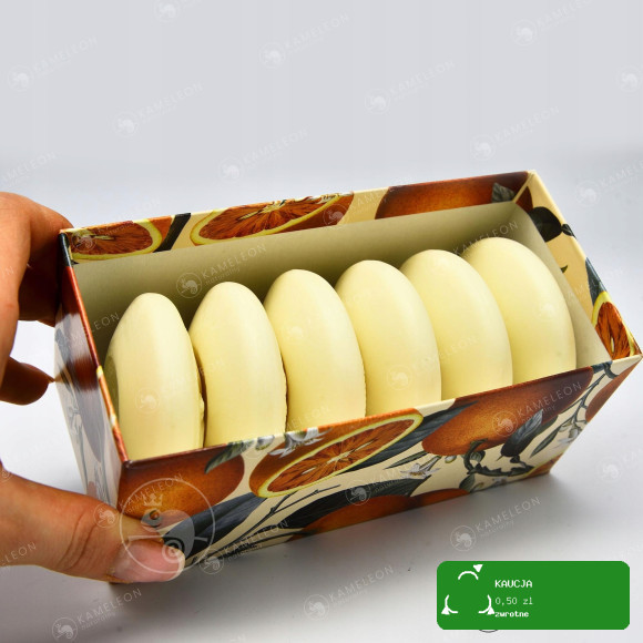 naturalne MYDŁO WŁOSKIE TŁOCZONE POMARAŃCZA 6x50G