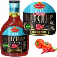 Roleski KETCHUP KETO  MEKSYKAŃSKI łagodny z papryką BEZ