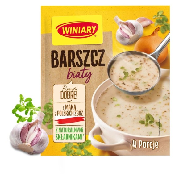 WINIARY BARSZCZ BIAŁY 4 porcje na 1L zupa instant danie
