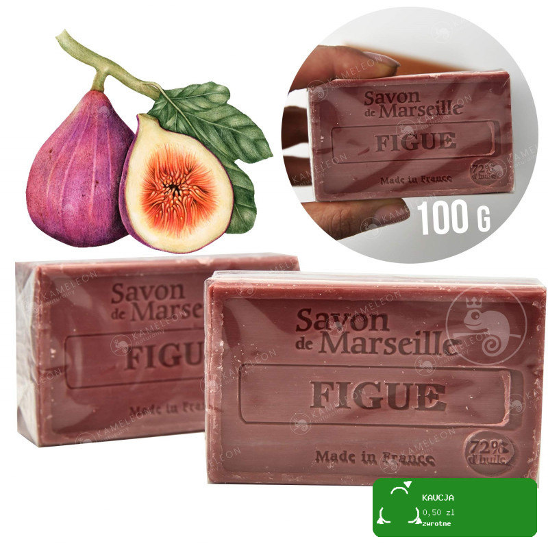 MYDŁO MARSYLSKIE FIGOWE FIGA 72% kostka 100G