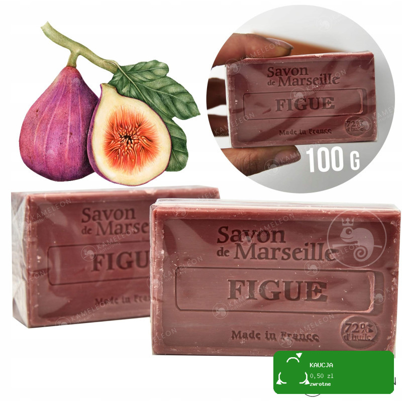 MYDŁO MARSYLSKIE FIGOWE FIGA 72% kostka 100G