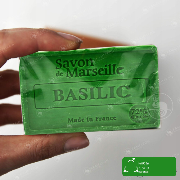 MYDŁO MARSYLSKIE BAZYLIOWE BAZYLIA 72% kostka 100G