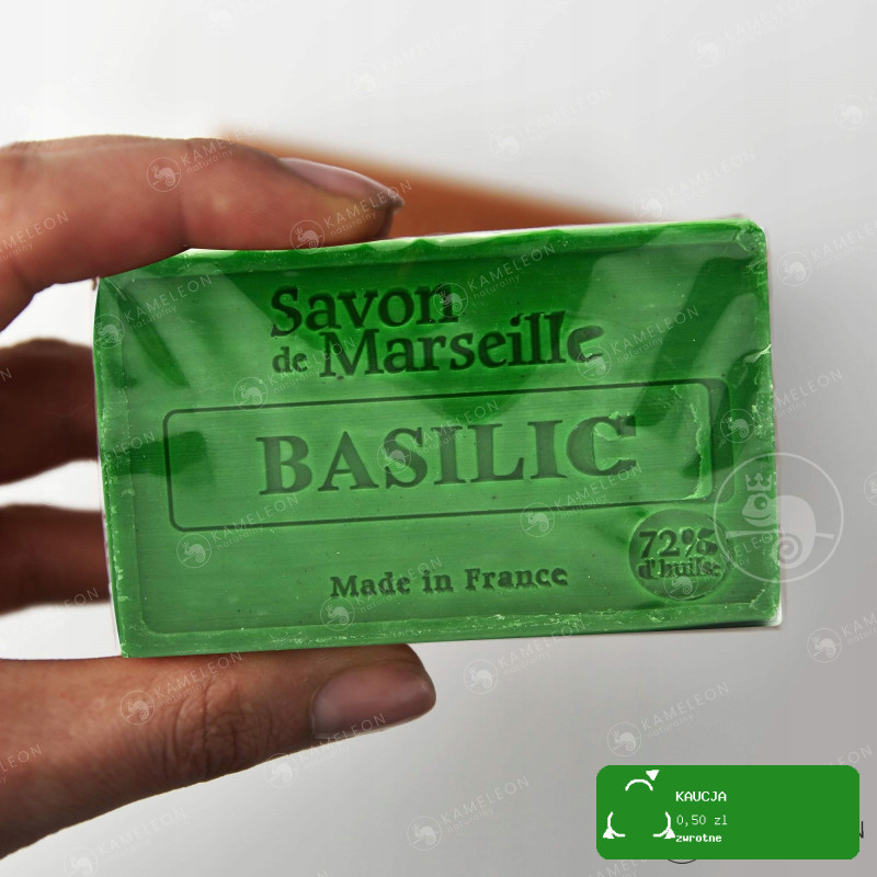 MYDŁO MARSYLSKIE BAZYLIOWE BAZYLIA 72% kostka 100G