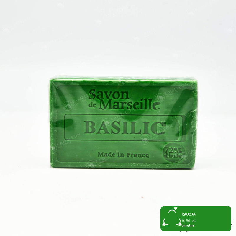 MYDŁO MARSYLSKIE BAZYLIOWE BAZYLIA 72% kostka 100G