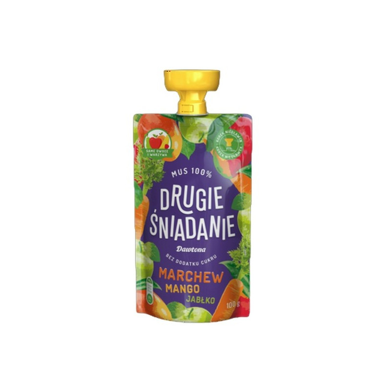 Dawtona MUS ZDROWE DRUGIE ŚNIADANIE bezcukru MARCHEW MANGO 100g