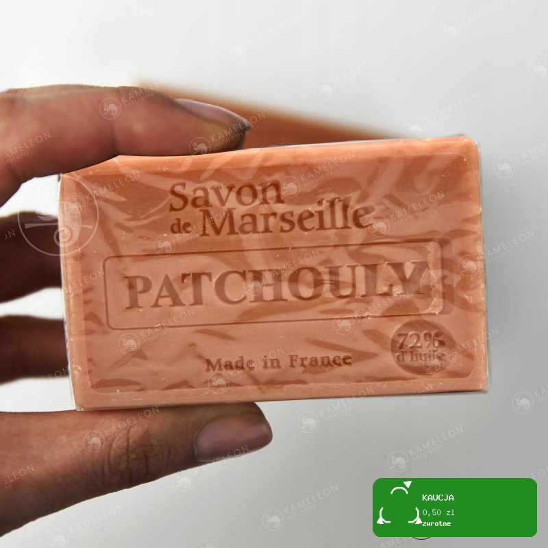 MYDŁO MARSYLSKIE PACZULI PACZULA 72% kostka 100g Le CHatelard 1802