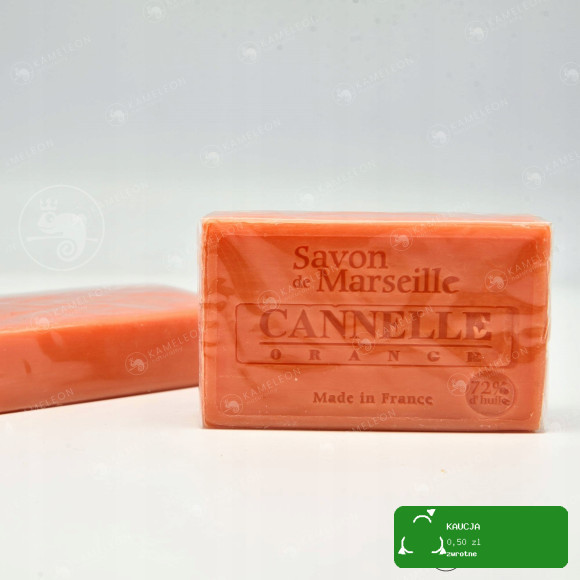 MYDŁO MARSYLSKIE CYNAMON i POMARAŃCZA 72% 100g Le Chatelard 1802