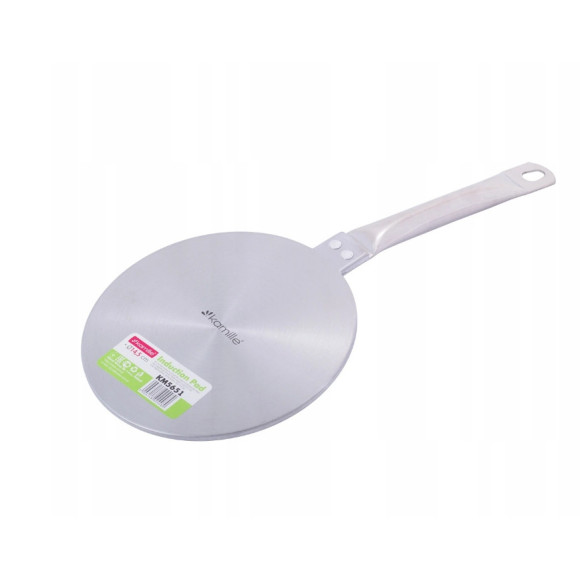 INDUCTION PAD Adapter podkładka indukcyjna Kamille 14,5cm srebrna INDUCTION PAD Adapter podkładka indukcyjna Kamille 14,5cm srebrna