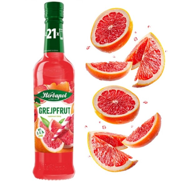 HERBAPOL OWOCOWA SPIŻANIA SYROP GREJPFRUT 420ML