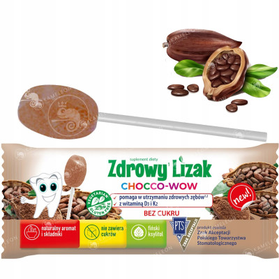 Starpharma ZDROWY LIZAK CHOCO WOW smak kakao BEZ CUKRU