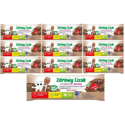 LIZAK CHOCCO WOW KAKAO KAKAOWY Witamina D3 i K2 EKO 10 sztuk STARPHARMA