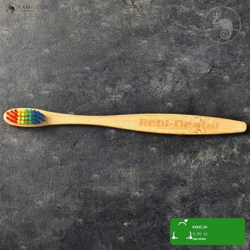 SZCZOTECZKA DO ZĘBÓW bambusowa DLA DZIECI RAINBOW