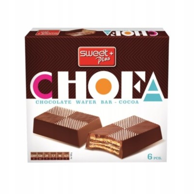 Sweet Plus CHOFA WAFEL z kremem KAKAOWYM w MLECZNEJ