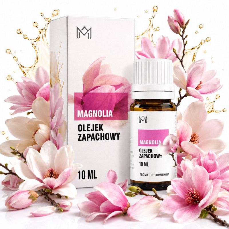 OLEJEK ZAPACHOWY ETERYCZNY MAGNOLIA 10ml RELAKS WYCISZENIE delikatny piękny
