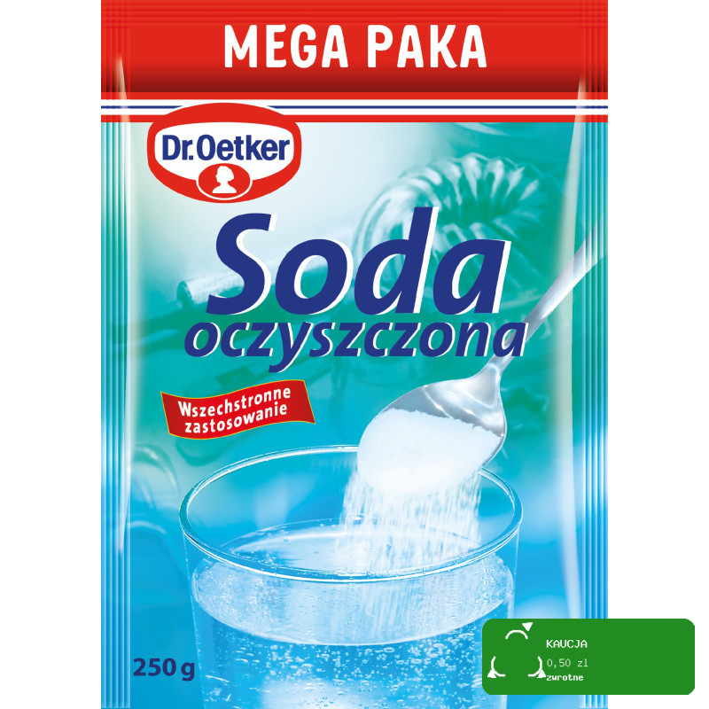 Dr.Oetker SODA OCZYSZCZONA 250g 0,25G MEGA PACZKA duża SPOŻYWCZA KUCHENNA