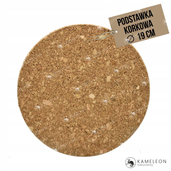 OKRĄGŁA PODSTAWKA Z KORKA korkowa fi 19cm 1 sztuka OKRĄGŁA PODSTAWKA Z KORKA korkowa fi 19cm 1 sztuka