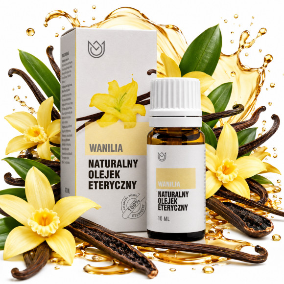 Naturalny 100% OLEJEK ETERYCZNY WANILIA Waniliowy Afrodyzjak Wyjątkowy 10ml