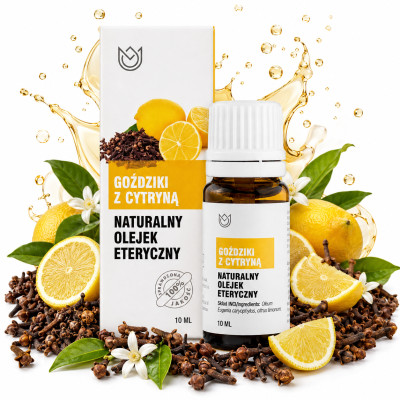 Naturalny OLEJEK ETERYCZNY GOŹDZIKI I CYTRYNA 12ml Naturalne Aromaty