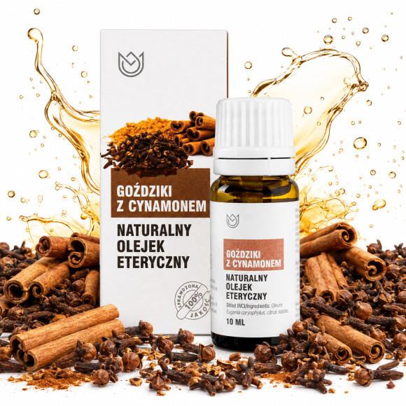 Naturalne Aromaty OLEJEK ETERYCZNY GOŹDZIKI Z CYNAMON 10ml