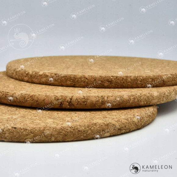 OKRĄGŁA PODSTAWKA Z KORKA korkowa fi 19cm 1 sztuka OKRĄGŁA PODSTAWKA Z KORKA korkowa fi 19cm 1 sztuka