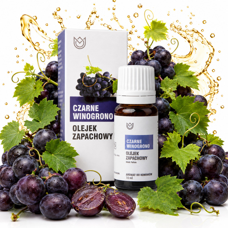 OLEJEK ZAPACHOWY eteryczny CZARNE WINOGORONO Winogronowy 10ml owocowy