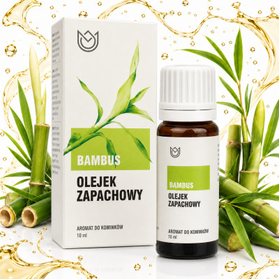 OLEJEK ZAPACHOWY eteryczny BAMBUS bambusowy 10ml zapach aromat do kominków