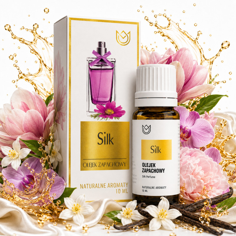 OLEJEK ZAPACHOWY eteryczny zapach SILK 10ml aromaterapia