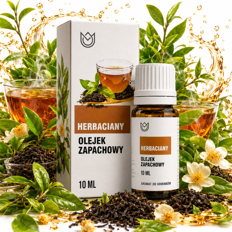 OLEJEK ZAPACHOWY eteryczny HERBACIANY herbata 10ml do aromaterapii