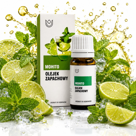 OLEJEK ZAPACHOWY eteryczny MOHITO 10ml orzeźwienie rześki DO KOMINKÓW