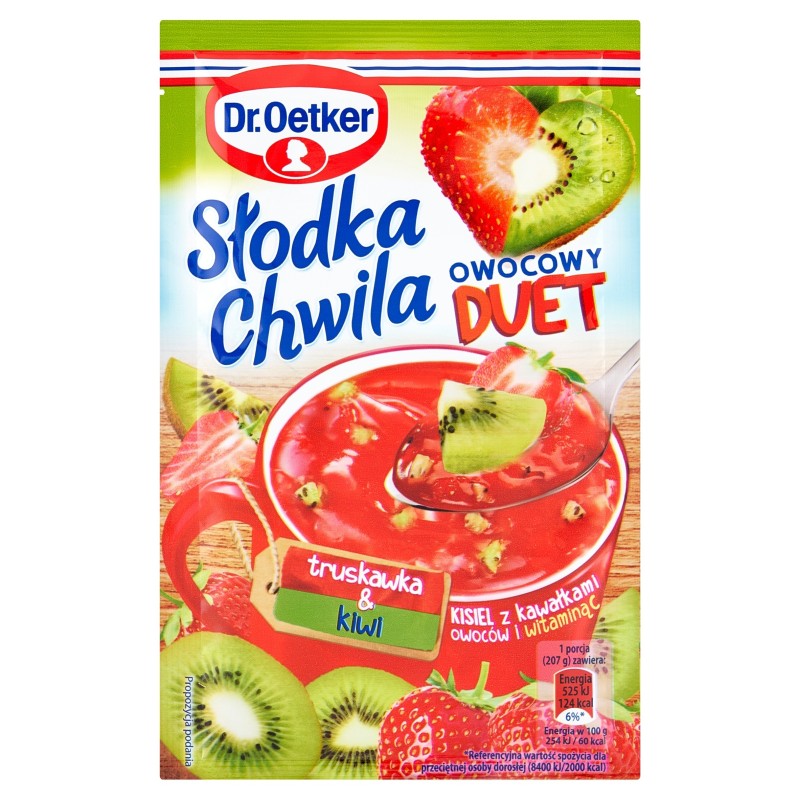 DR.OETKER KISIEL SŁODKA CHWILA OWOCOWY DUET TRUSKAWKA &